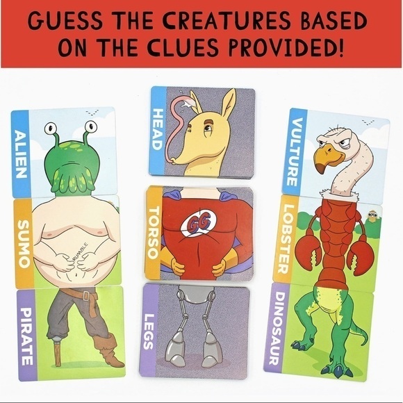 Brand New Nonsensical Creatures Gatwick Card Game Guessing Strategy Mythical - Picture 9 of 9